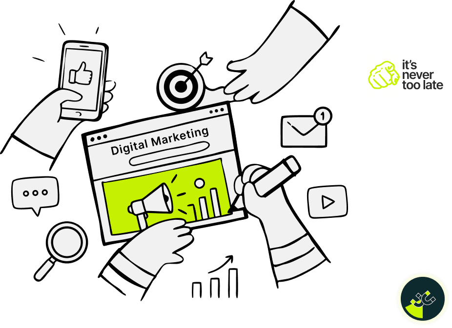 Digital marketing illustration